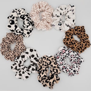 Animal Print Scrunchies: Cheetah Girl Hair Accessories