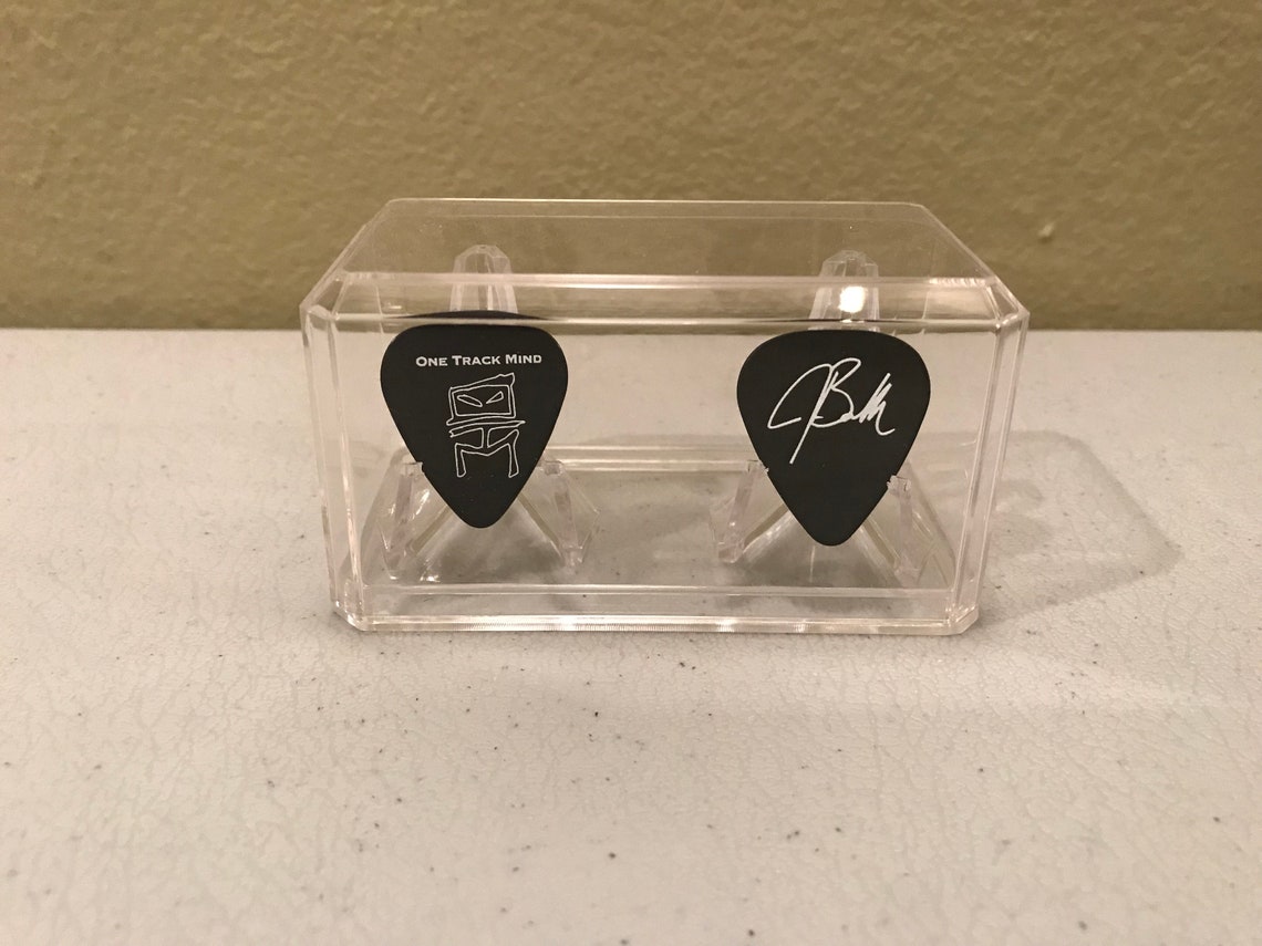 Double Guitar Pick 2 Electric Guitar Pick Display Case Bass Etsy