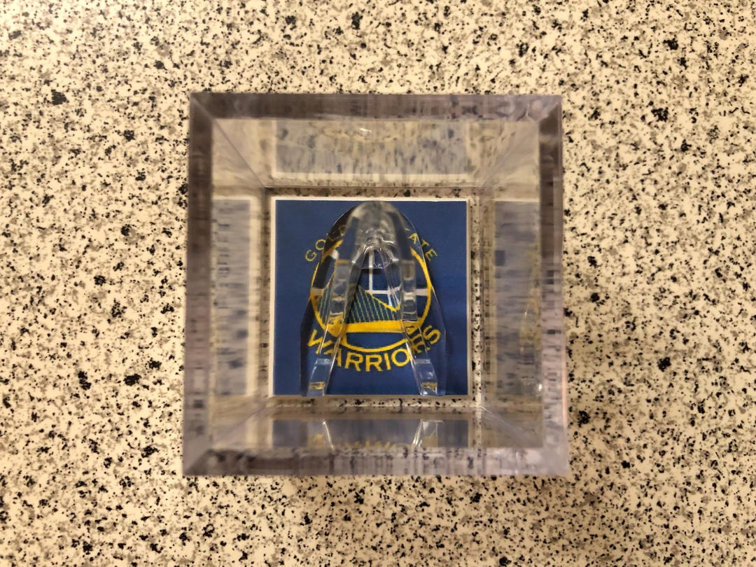 Golden State Warriors Custom NBA Finals Blue Logo Basketball Ring ...