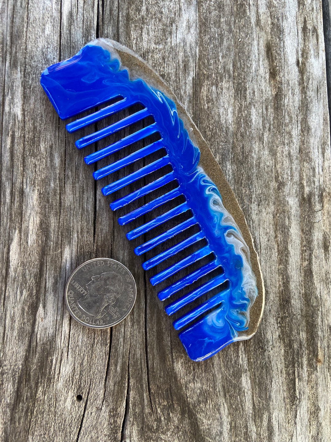 Islander Comb Beautiful Resin Beach Comb With Sand From South Padre Island Texas Gift ...