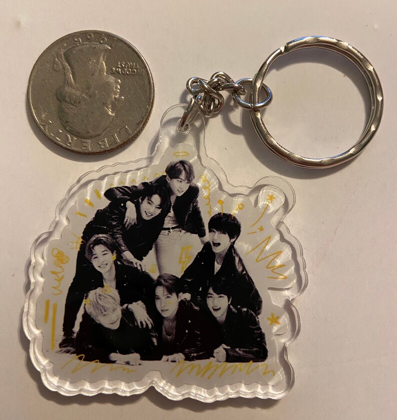 New Bangtan Boys BTS Acrylic keychain keyring Key Chain Ring Etsy