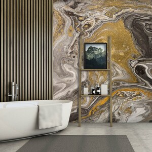 3DBrown mármol calidad Design566Removable Fondo de pantalla autoadhesivo Papel pintado extra grande Peel & Stick Wallpaper Mural AJ WALLPAPERS