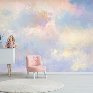 3D dromerige lichtwolk sky 115 verwijderbare behang zelfklevend behang extra grote schil & stok behang muurschildering AJ WALLPAPERSS