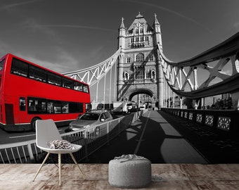 3D Bus A1545 Removable Wallpaper Self Adhesive Wallpaper Extra Large Peel /& Stick Wallpaper Wallpaper Mural AJ WALLPAPERS