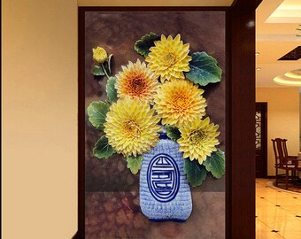 3D Sunflower E234 Removable Wallpaper Self Adhesive Wallpaper Extra Large Peel /& Stick Wallpaper Wallpaper Mural AJ WALLPAPERS