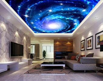 Ceiling Galaxy Mural Etsy