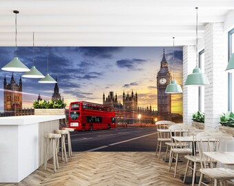 3D Bus A1545 Removable Wallpaper Self Adhesive Wallpaper Extra Large Peel /& Stick Wallpaper Wallpaper Mural AJ WALLPAPERS