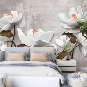3d elegante flores l2846 papel de parede removível auto adesivo extra grande casca & vara papel de parede mural aj papéis de parede