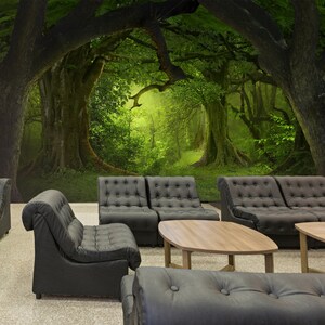 3D Green Forest RR12 abnehmbare kommerzielle Tapete selbstklebende Händler Business Wallpaper Extra große Peel & Stick AJ WALLPAPERS