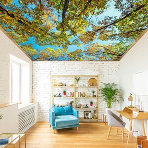3D Warm Nature CA3252 Papel tapiz de techo removible autoadhesivo Papel pintado Grande Peel & Stick Papel tapiz Mural AJ WALLPAPERS