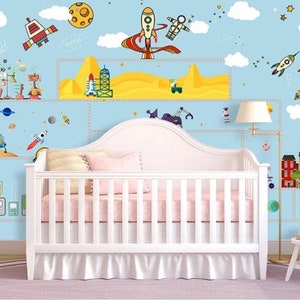 3D Cartoon F46 verwisselbare wallpaper zelf klevende wallpaper extra grote Peel & stick Wallpaper Wallpaper muurschildering AJ WALLPAPERS