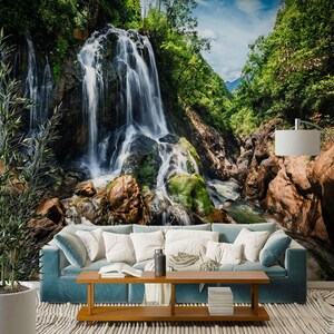 3D Kleiner Wasserfall L1611 Ablösbare Tapete selbstklebende Tapete Extra große Peel & Stick Wallpaper Wallpaper Wandbild AJ HINTERGRUNDBILDER