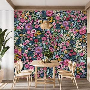 3D niedliche kleine Blumen L1364 abnehmbare Tapete selbstklebende Tapete Extra große Peel & Stick Wallpaper Wallpaper Wandbild AJ HINTERGRUNDBILDER