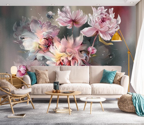 新品30枚 3D壁紙 70*70cmRp 3D Marvelous Flowers L2446 Removable Wallpaper Self Adhesive