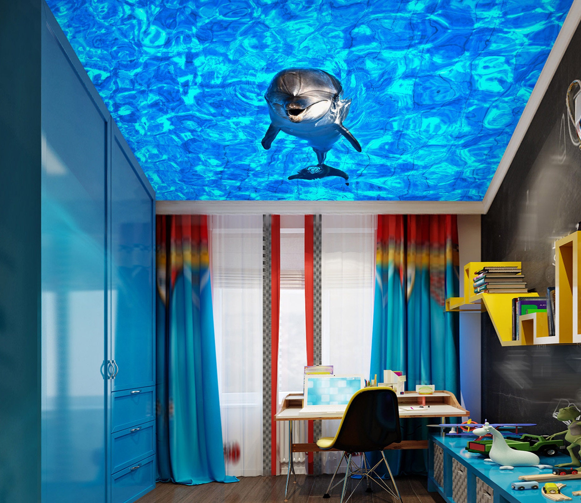 3D A Nice Dolphin CA2410 Ceiling Wallpaper Removable Self - Etsy Australia 3D A Nice Dolphin CA2410 Ceiling Wallpaper Removable Self - Etsy Australia
