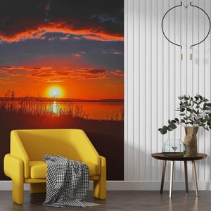 3D Winter Sonnenuntergang L1681 Ablösbare Tapete selbstklebende Tapete Extra große Peel & Stick Wallpaper Tapete Wandbild AJ HINTERGRUNDBILDER