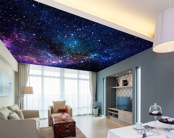 3D Perceive The Galaxy CA3367 Ceiling Wallpaper -  415cmx370cm - Paper material