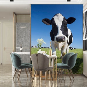 3D Animal Leche Vaca L2306 Papel pintado removible Papel pintado autoadhesivo Papel pintado extra grande Peel & Stick Papel pintado Mural AJ WALLPAPERS