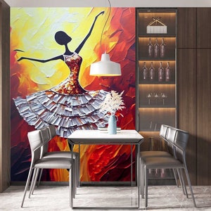 3D Romantischer Tanz L3138 Abnehmbare Tapete Selbstklebende Tapete Extra Großes Wandbild zum Abziehen und Aufkleben AJ WALLPAPERS