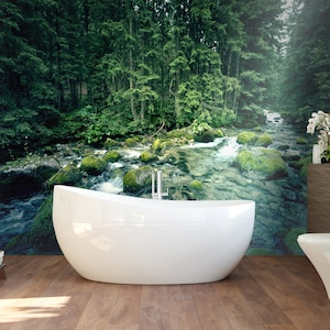 3D Fantasy Forest L643 abnehmbare Tapete selbstklebende Tapete extra groß Peel & Stick Tapete Wandbild AJ WALLPAPERS