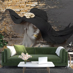 3D Mulher Elegante L2635 Papel de Parede Removível Papel de Parede Autoadesivo Extra Grande Peel & Stick Papel de Parede Mural AJ PAPÉIS DE PAREDE