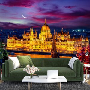 3D Peaceful Moon L2368 Papel pintado removible Papel pintado autoadhesivo Extra grande Peel & Stick Wallpaper Mural AJ WALLPAPERS