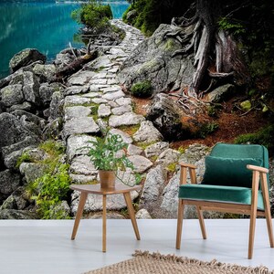 3D Ancient Stone Road L1113 abnehmbare Tapete selbstklebende Tapete extra groß Peel & Stick Tapete Tapete Wandbild AJ WALLPAPERS