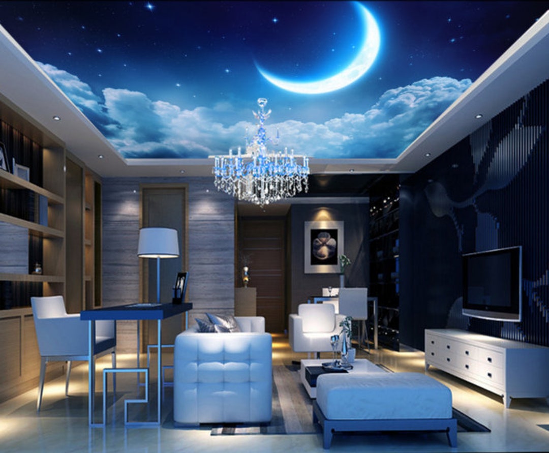 Buy 3D Moon With Clouds CA161 Ceiling Wallpaper Removable Self Online in India - Etsy Buy 3D Moon With Clouds CA161 Ceiling Wallpaper Removable Self Online in India - Etsy