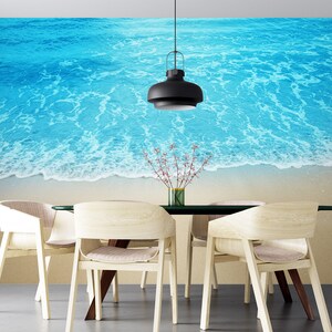 3D Meer Strand Kunst R6504 abnehmbare Tapete selbstklebend Tapete extra groß Peel & Stick Tapete Tapete Wandbild AJ WALLPAPERS