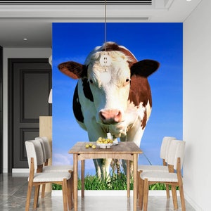 3d animal vaca l2296 papel de parede removível auto adesivo extra grande casca & vara papel de parede mural aj papéis de parede
