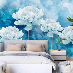 3D Charming Flowers L2418 Papel pintado removible Papel pintado autoadhesivo Extra grande Peel & Stick Wallpaper Mural AJ WALLPAPERS