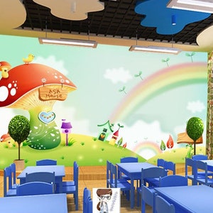 Details about 3D Rainbow Mushroom I170 Wallpaper Mural Sefl-adhesive Removable Sticker Wendy Details about 3D Rainbow Mushroom I170 Wallpaper Mural Sefl-adhesive Removable Sticker Wendy