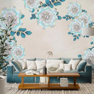 3d diamante flores l2259 papel de parede removível auto adesivo extra grande casca & vara papel de parede mural aj papéis de parede