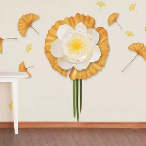 3D Cartoon Blume MMM10 abnehmbare Tapete selbstklebende Tapete Extra große Peel & Stick Wallpaper Wallpaper Wandbild AJ WALLPAPERS