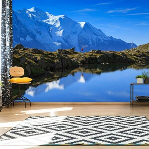 3D Art Snow Mountains L870 Papel pintado extraíble Papel tapiz autoadhesivo Extra grande Peel & Stick Papel tapiz Papel tapiz Mural AJ FONDOS DE PANTALLA
