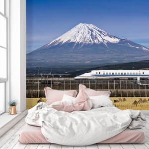 Tren de tren ligero 3D A1623 Papel pintado extraíble autoadhesivo papel pintado extra grande Peel & Stick Wallpaper Mural AJ WALLPAPERS