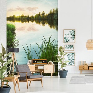 3D Frühling Wald See Landschaft A5088 abnehmbare Tapete selbstklebende Tapete große Peel & Stick Tapete Tapete Wandbild Marina Zotova