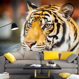 3D Tier Tiger L2737 Entfernbare Tapete Selbstklebende Tapete Extra Großes Wandbild zum Abziehen & Aufkleben AJ WALLPAPERS