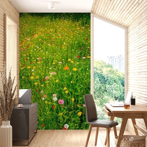 3D Wildblumen L1456 Abnehmbare Tapete selbstklebende Tapete Extra große Peel & Stick Wallpaper Wallpaper Wandbild AJ HINTERGRUNDBILDER