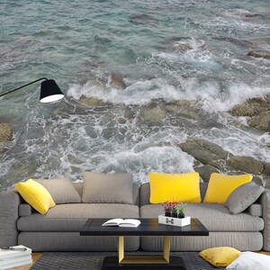 3D Einfache Meer Tapete L1026 Ablösbare Tapete Selbstklebende Tapete Extra große Peel & Stick Wallpaper Tapete Wandbild AJ HINTERGRUNDBILDER