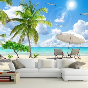 3D Lounge Stuhl Urlaub A216 abnehmbare Tapete selbstklebende Tapete Extra große Peel & Stick Wallpaper Wallpaper Wandbild AJ WALLPAPERS