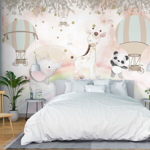 3D Tres Animales L1751 Papel Pintado Removible Papel Pintado Autoadhesivo Papel Pintado Extra Grande Peel & Stick Papel Pintado Mural AJ WALLPAPERS