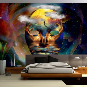 3D Mysterieus Masker R1090 Verwijderbaar Behang Zelfklevend Behang Extra Grote Peel &Stick Wallpaper Wallpaper Mural AJ WALLPAPERS