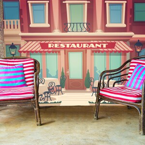 3D Groot Restaurant R10197 Verwijderbaar Behang Zelfklevend Behang Extra Grote Peel &Stick Wallpaper Wallpaper Mural AJ WALLPAPERS