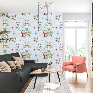 Lapin mignon animal 3D L2583 Papier peint amovible Papier peint auto-adhésif Extra Large Peel & Stick Wallpaper Wallpaper Mural AJ WALLPAPERS