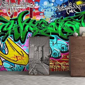 3D Carta verde Doodling FJF322 Desmontable Fondo de pantalla autoadhesivo Papel pintado extra grande Peel & Stick Wallpaper Mural AJ WALLPAPERS