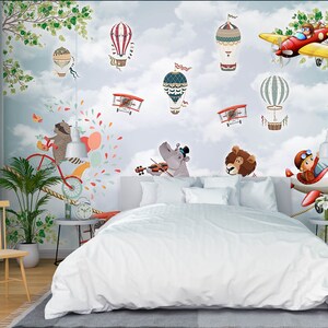 3D Smart Animals L2463 Papel tapiz removible Papel tapiz autoadhesivo Papel tapiz extra grande Peel & Stick Papel tapiz Mural AJ WALLPAPERS