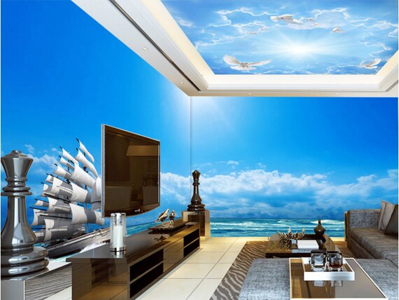3d Blue Sky And Bird Ca434 Ceiling Wallpaper Removable Self India - Mural Ceiling Wallpaper Blue Sky 3d Blue Sky And Bird Ca434 Ceiling Wallpaper Removable Self India - Mural Ceiling Wallpaper Blue Sky