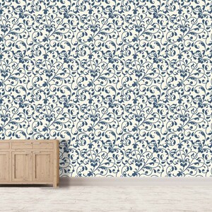 3D elegante patrón azul R7003 papel tapiz extraíble papel tapiz autoadhesivo extra grande Peel & Stick Wallpaper Wallpaper Mural AJ WALLPAPERS