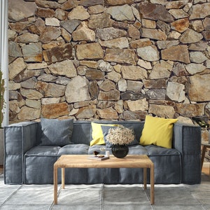 3D Old Stone Style L1702 Papel pintado removible Papel pintado autoadhesivo Extra grande Peel & Stick Wallpaper Mural AJ WALLPAPERS